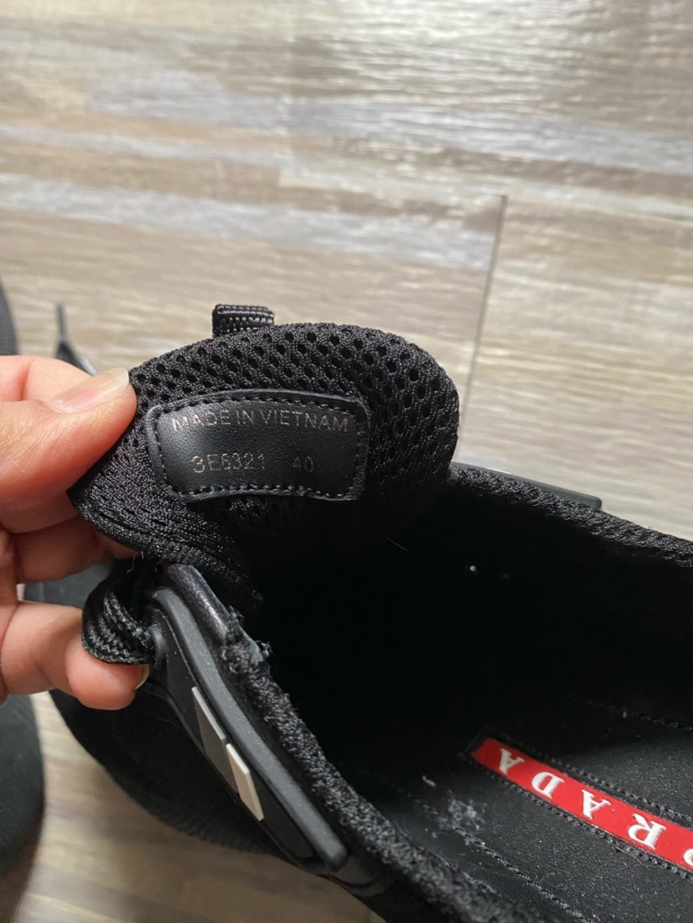 Prada Black Low-Top Lace-Up Sneakers with box - Picture 5 of 7